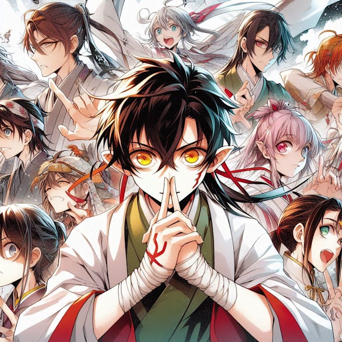 create manga, comic and anime artwork