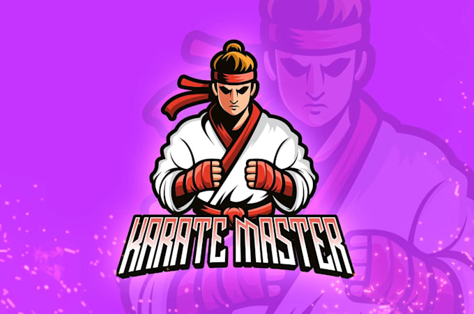 create mascot fitness martial art logo