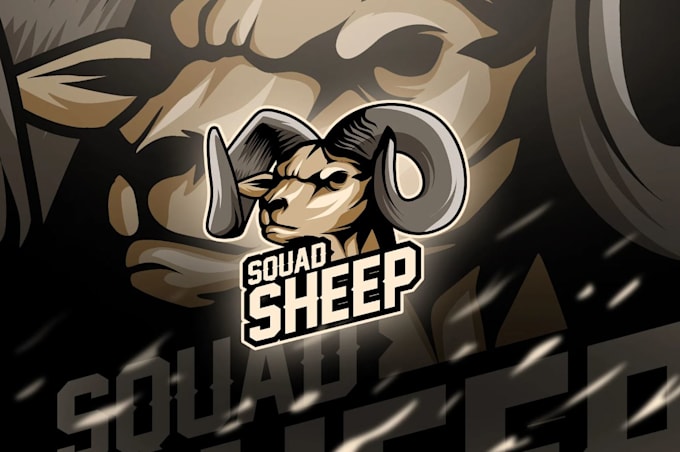 make creative mascot goat sheep logo