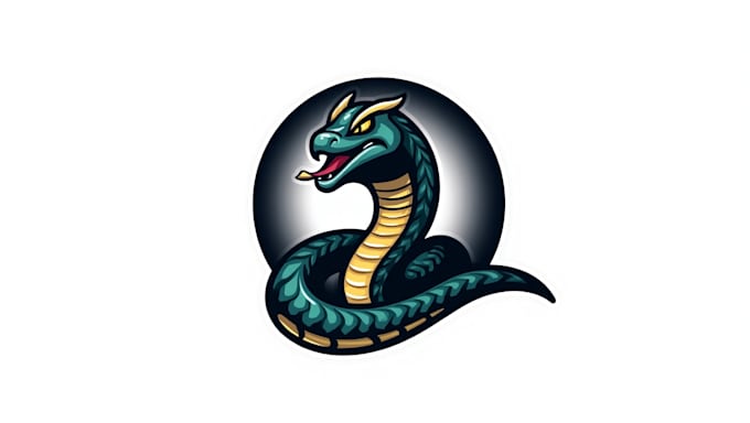 do king cobra head snake mascot logo with source file in 12 hours