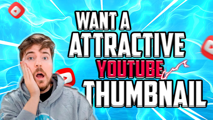 offer you eye catching youtube thumbnail design