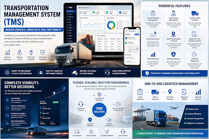 develop a custom transport management system for logistics businesses