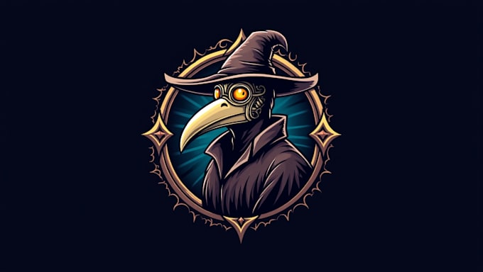 make high quality plague doctor logo with a free source file