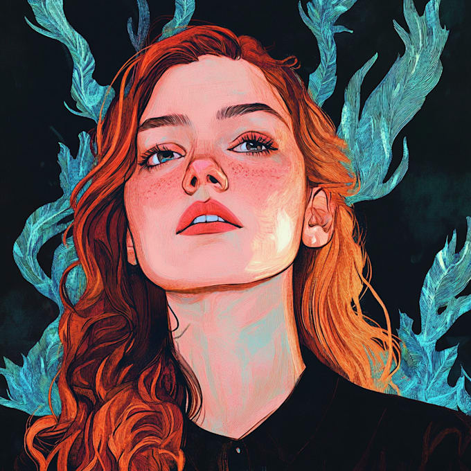 Draw anime style illustration fan art and original character by ...