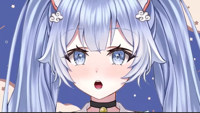 draw and rigg live2d model, 2d vtuber model, animated emotes live2d rigging