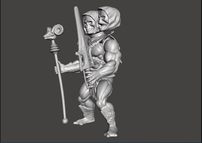 convert 2d image into 3d model,action figure, zbrush,3d mask, 3d printable model