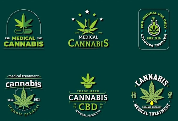 design cannabis weed marijuana logo