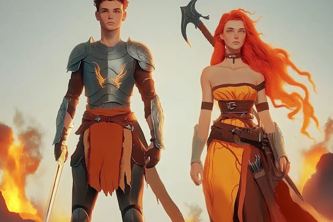 design a concept art for your dnd character