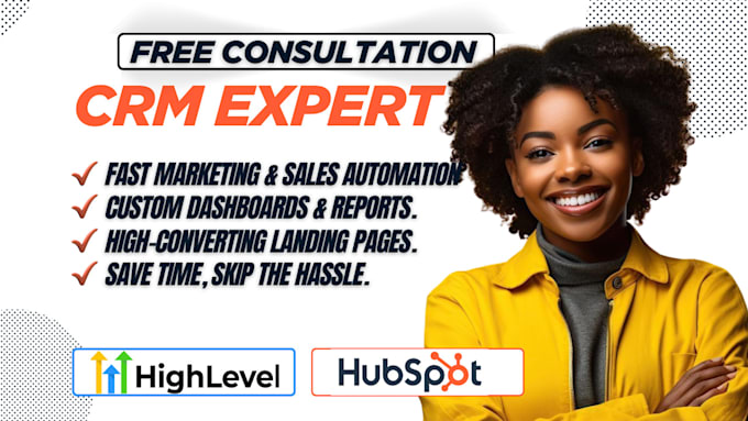 hubspot gohighlevel website landing page dashboard report automation salesfunnel