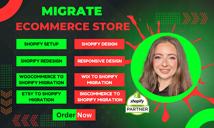 transfer migrate wordpresss bigcommerce store to shopify, wix website to shopify