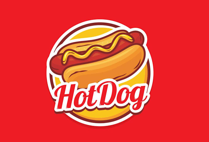 create hot dog, pizza, burger, cupcake, food logo
