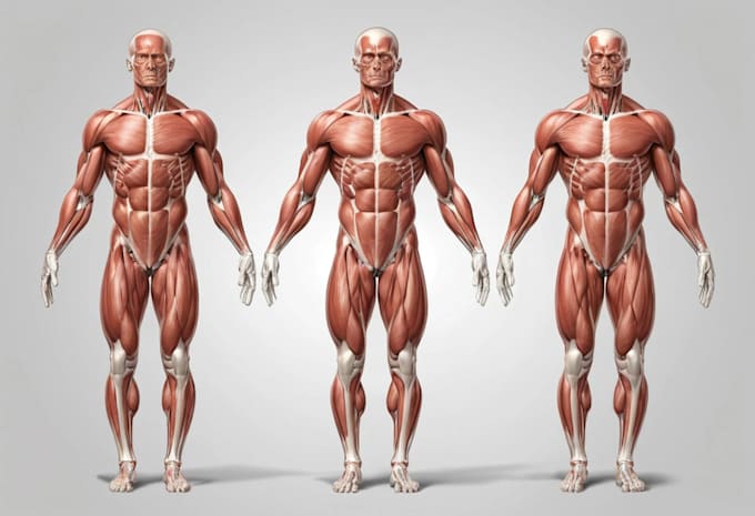 draw exercise, medical and anatomy illustrations