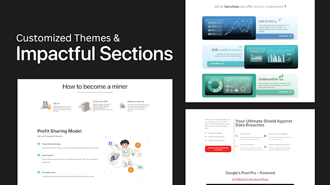design and customize a professional website