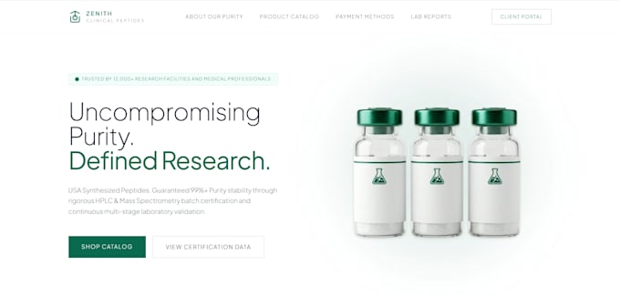 build fda complaint peptide, research peptide website with payment gateway