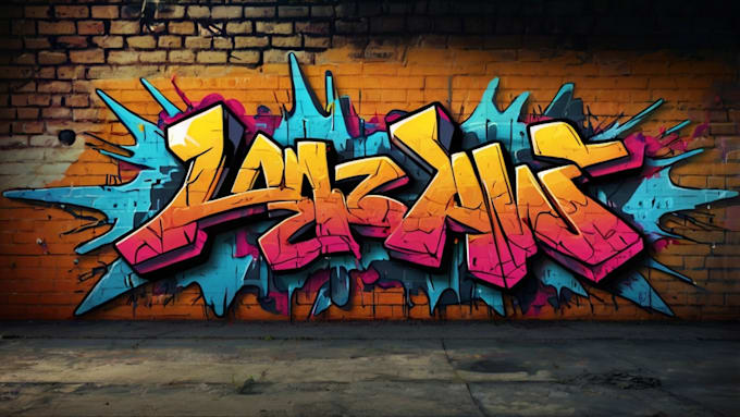 design awesome graffiti pop art font logo