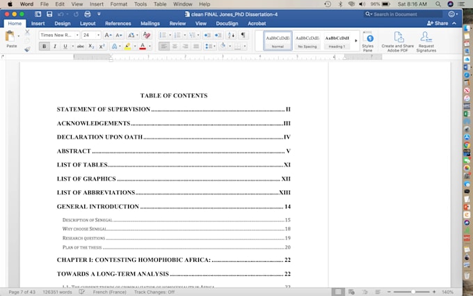edit capstones, dissertations, and theses
