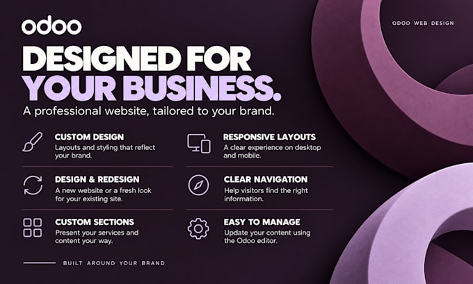 design or redesign a professional odoo website