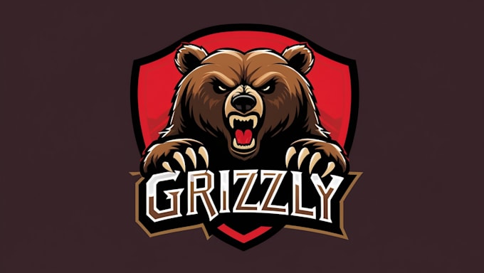 design unique for angry zombie bear head mascot logo