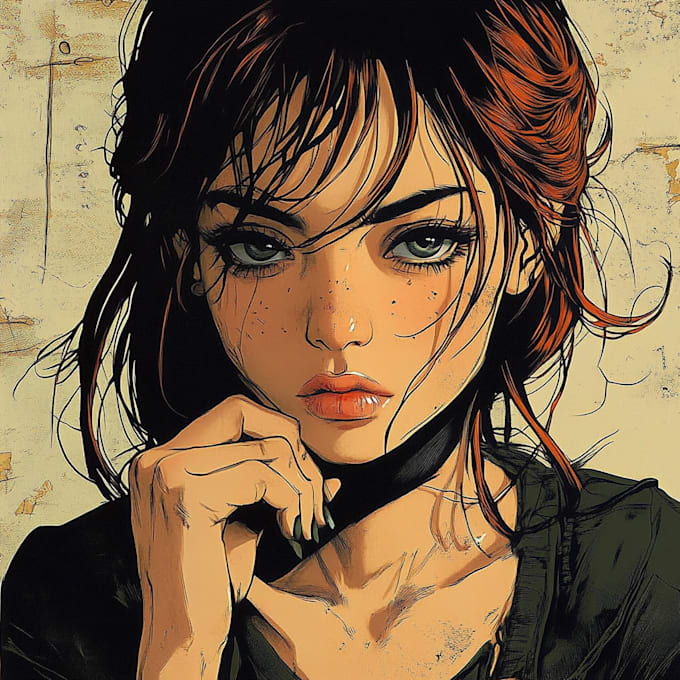 sketch anime manga comic book cover design comic book