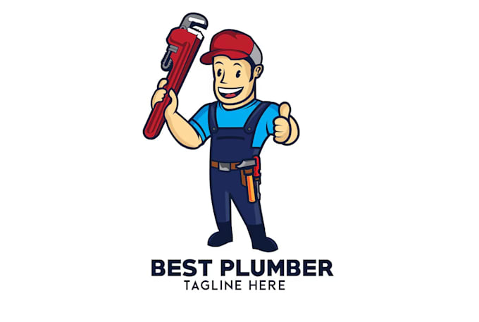 create professional plumbing and cleaning logo