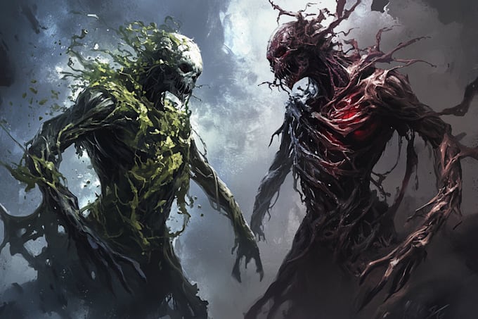 Horror Rialistic Drawing Draw realistic fantasy horror character and concept art by Otheliaeyer ...
