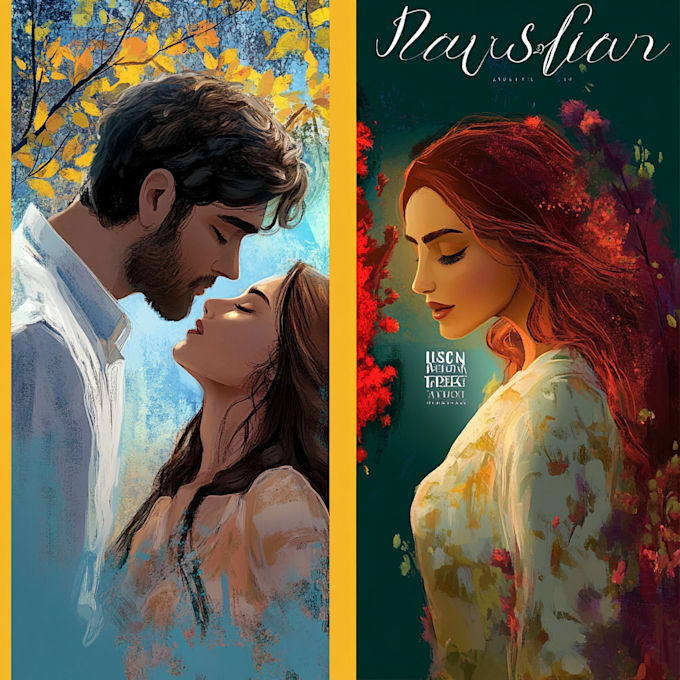do illustrated romance book cover design
