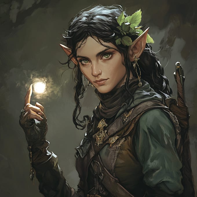 illustrate your ttrpg oc, vtm, fantasy, dnd character art
