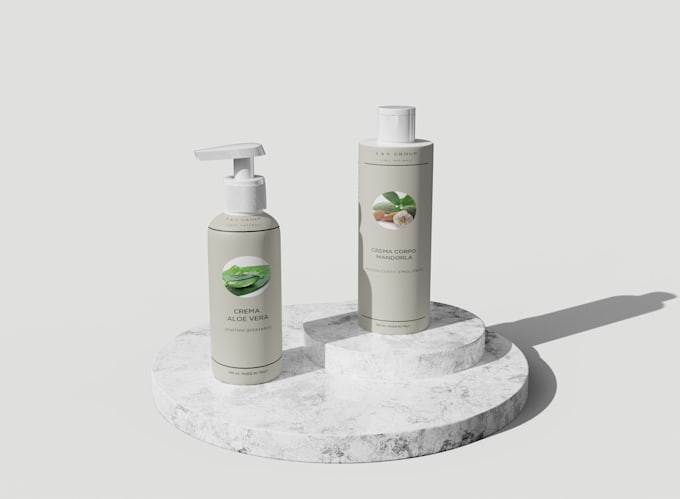 design label for beauty and cosmetics products