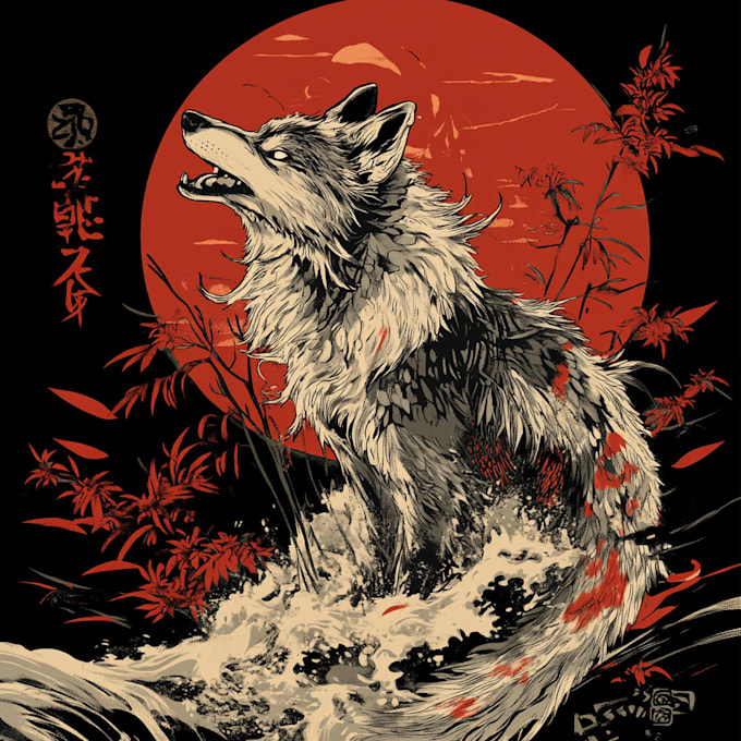 create japanese style for tshirt