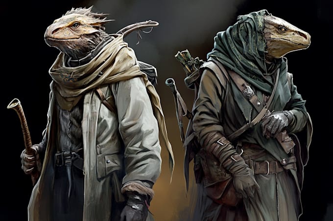 create realistic character and creature concept art