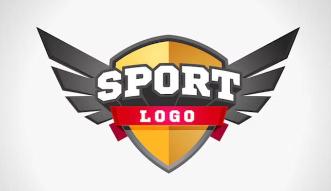 draw  custom sports logo with express delivery