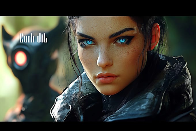 create fantasy, sci fi, character with hyperrealistic style