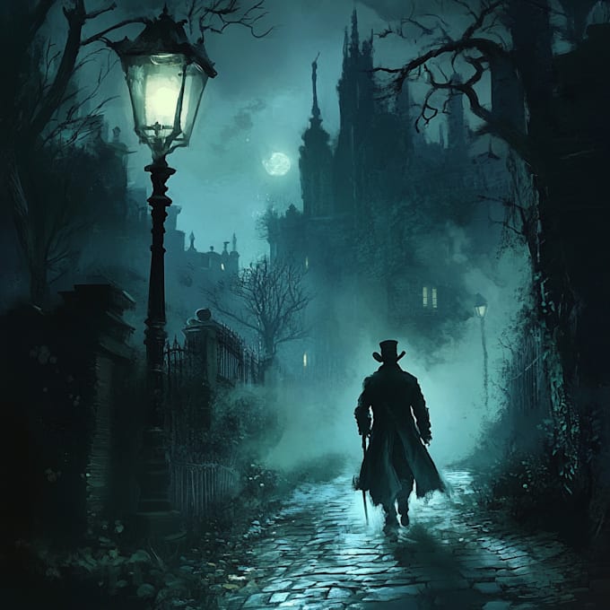 unique scary horror creature and fantasy character concept art