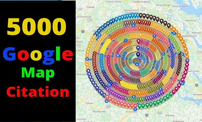 do 5000 spain google map i will put a logo every 1 pin