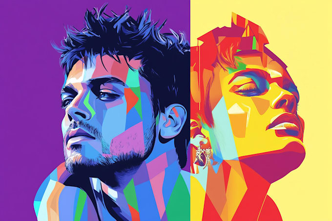 make a beautiful wpap pop art portrait