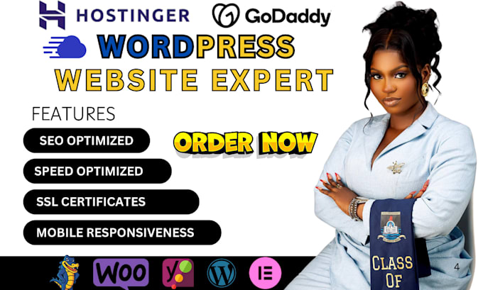 build, design, clone, develop wordpress website on godaddy, cloudways, hostinger