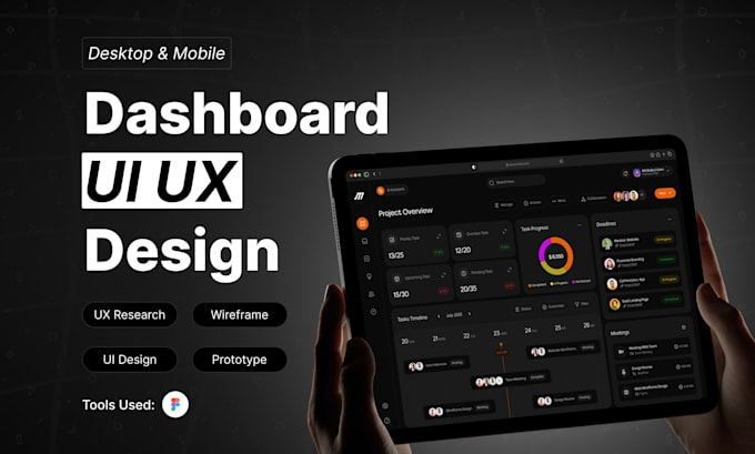 do saas, CRM, and admin dashboard UI UX design in figma