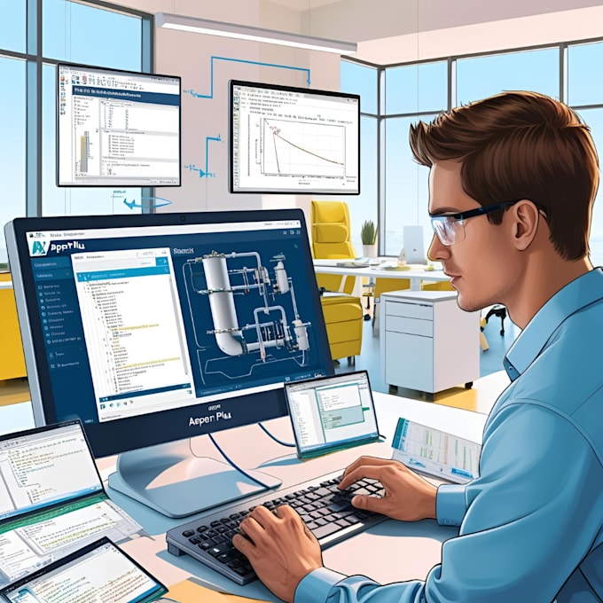do simulation aspen hysys and aspen plus, modeling on python and matlab