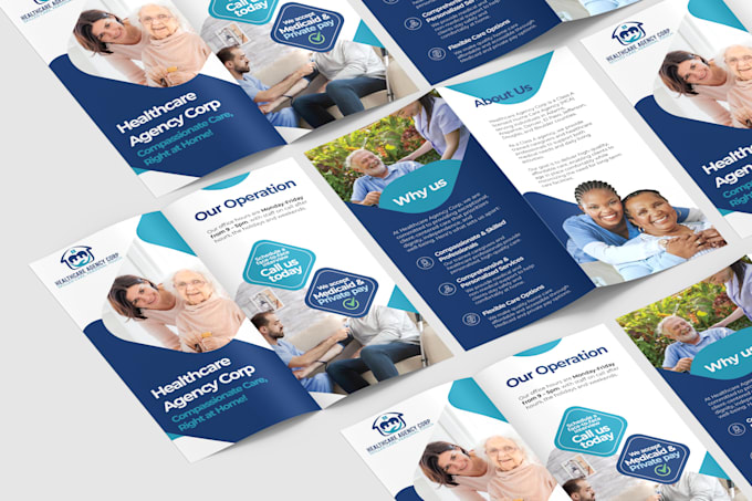 design promotional trifold brochure