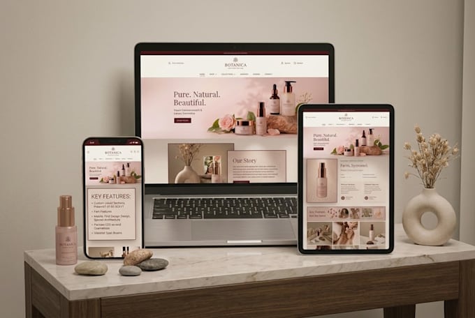 redesign beauty shopify store or skincare website for high sales
