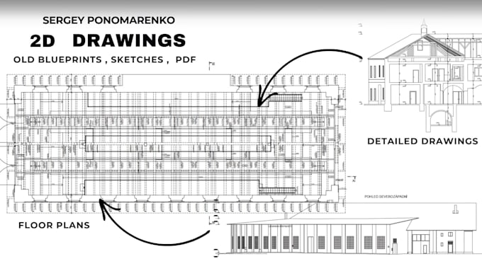 creating detailed 2d drawings based on PDF or old drawings