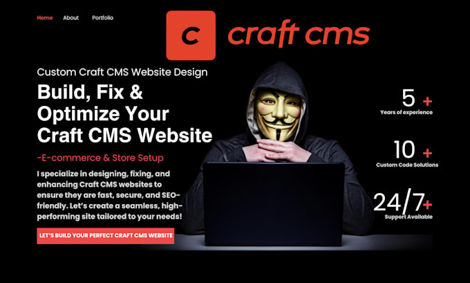 build craft cms website, fix craft cms website, setup craft cms store