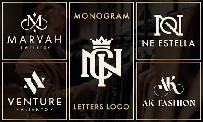 unique monogram logo design for your brand