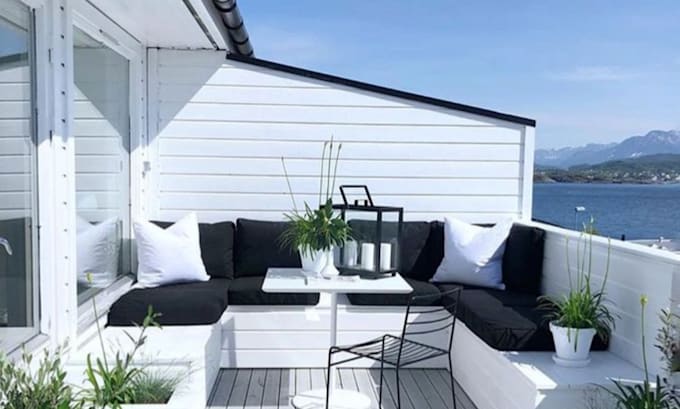 design terrace, backyard, landscape, pool and patio