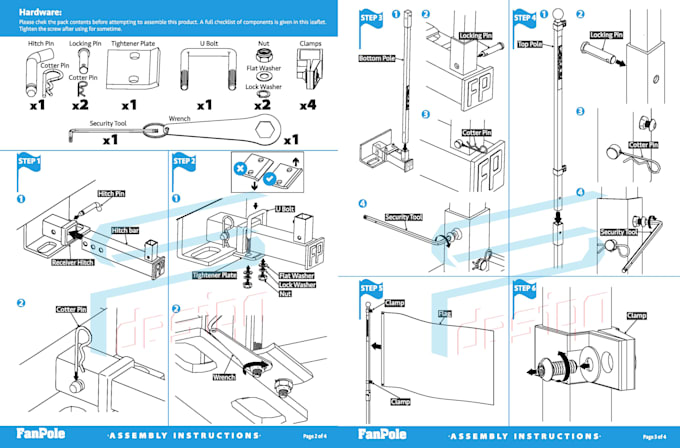 draw assembly instructions, instruction manual