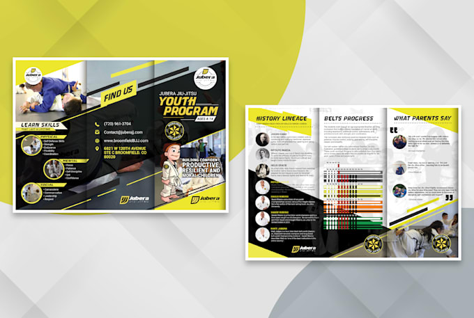 create modern trifold brochure design in 24 hours