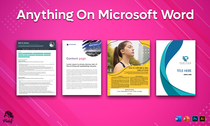 Format and redesign your microsoft word document by Pinky1990 | Fiverr