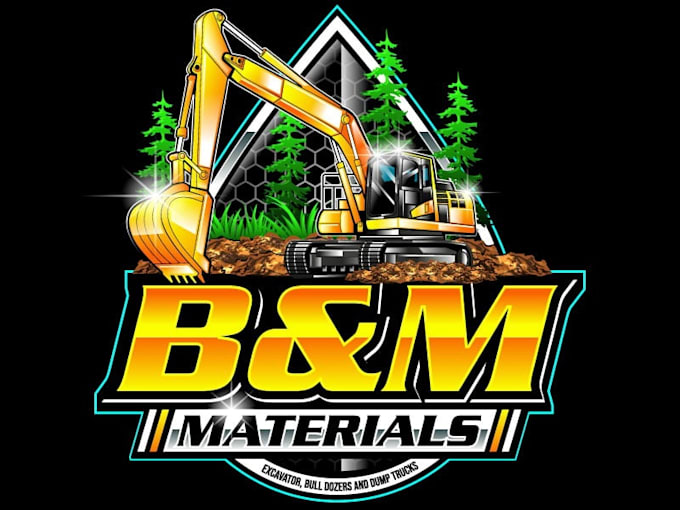 design a wonderful excavator logo