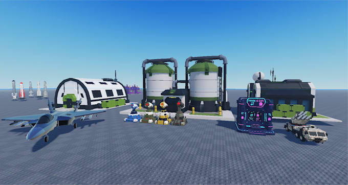 create 3d assets and props for roblox and unity