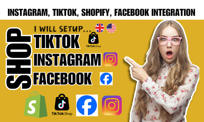 setup instagram tiktok shop shopify integration with automated fulfillment ads